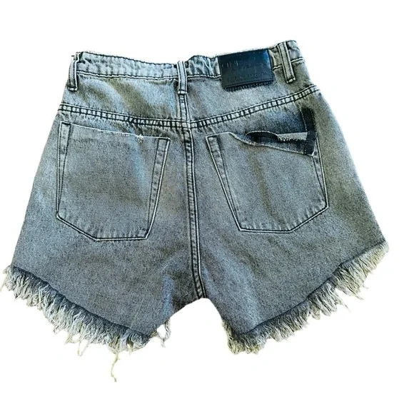 One Teaspoon High Waist Bonita Denim Shorts - Picture 7 of 11